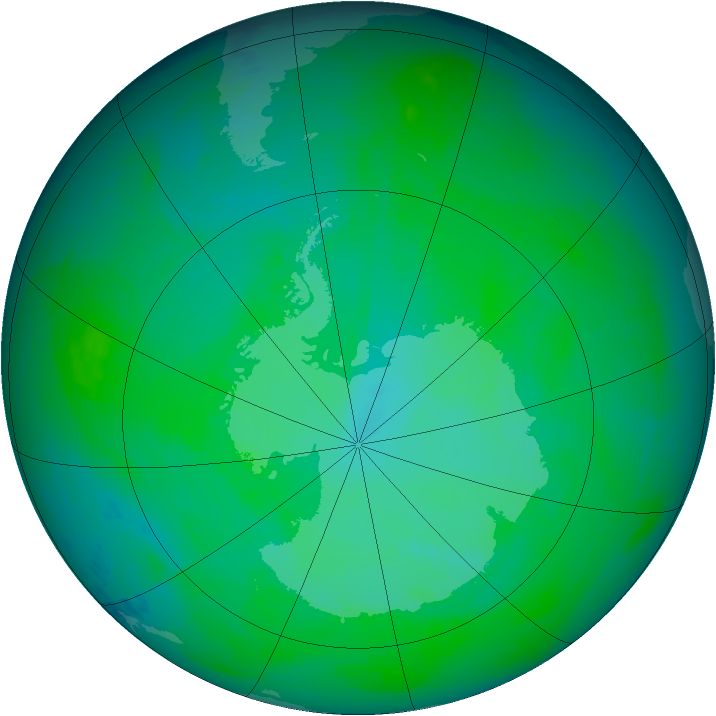 Ozone Map 1984-12-22